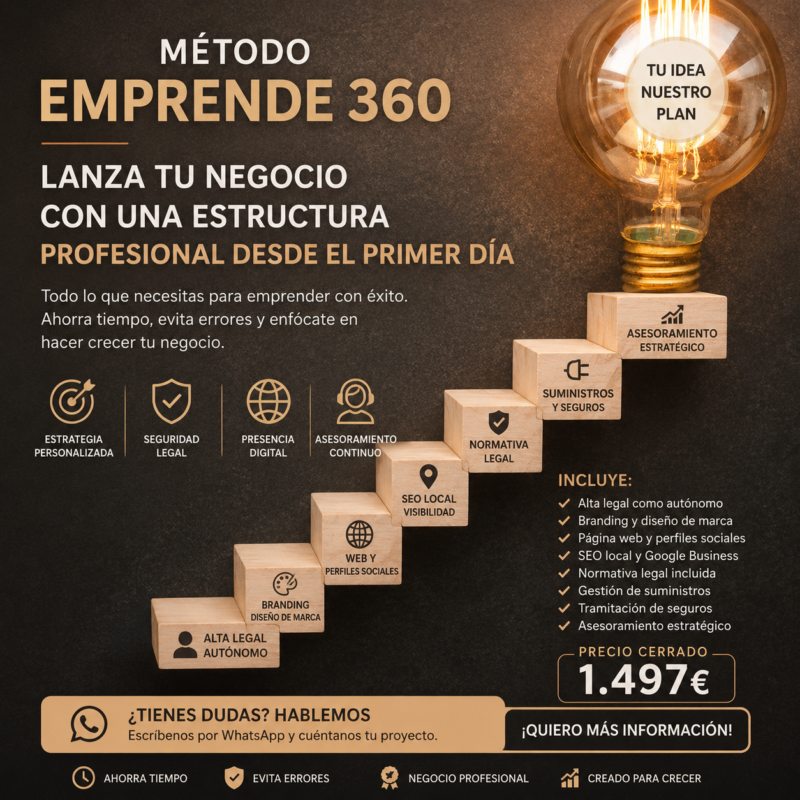 Método Emprende360 1497€ + IVA