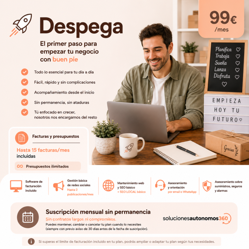 Plan Despega - 99 € + IVA / mes